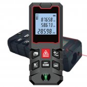 100m Laser Measure LCD Digital Laser Distance Meter with Bubble Level Mini Range Finder B100