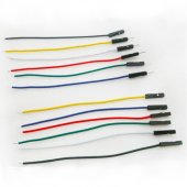 1 Head Dupont Female/another head 0.5cm Tinned ,15cm 24awg Cable (Red/Yellow/Blue/Green/White/Grey/Black/Purple/Orange)