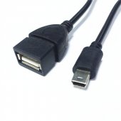 MINI USB Audio Cable Mini Port OTG Cable Adapter Auto USB Flash U Disk Music V3 Line