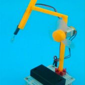 Small Table lamp Kit DIY Robot Assembled Educational Toy