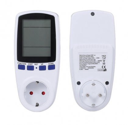 Watt Monitoring Switch Socket Electrical Wattmeter Electricity Analyzer Monitor Power Meters