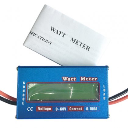 DC Power Analyser Watt Volt Amp Meter 12V 24V Solar Wind Analyzer LCD Digital Current Energy Meter DC Power Analyser Watt Volt