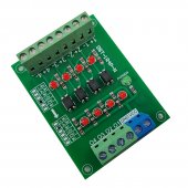 1.8V to 24V 4-way photoelectric isolation module/high-level voltage conversion board/PNP output DST-1R4P-P