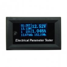 33V 10A OLED White Multi-function Voltmeter /Current meter /Power meter / Temperature timer /Battery capacity tester