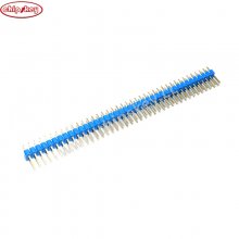 Blue 2*40 2.54 Gold-plated copper, male pin header,ROHS 100pcs/Bag