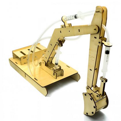 DIY Manual Material Science Experiment Set/Hydraulic Excavator Wooden Fight Insert