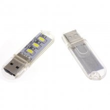 White Light 3LEDs USB Night Light/ USB Computer Light