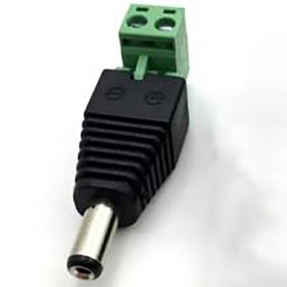 Male Plug 2.1 x 5.5mm DC Power Jack Insert 90 Degree 2.1*5.5 Screw Terminal Connector
