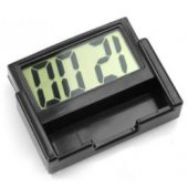 Mini Car Dashboard Digital Clock Vehicle Self-Adhesive Clock with LCD Time Day Display Automotive Stick On Watch for Cars Gift