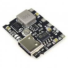 3.7V to 5V/9V multimeter modification 18650 lithium battery charging, boosting, and discharging integrated adjustable module 2A