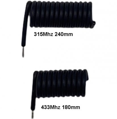 240mm black spring antenna 315mHz