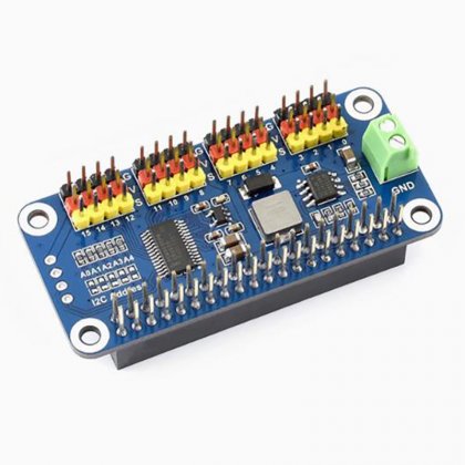 Raspberry Pi 4B/3B+/Zero W 16 way servo drive board PWM drive module 12C interface