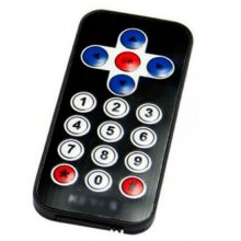 Black Infrared remote control with battery