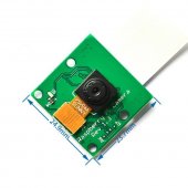5MP Camera CSI Webcam Module 1080P+15cm Cable for Raspberry Pi 3 Model B+/3/2/B + 5MP high pixels Support 1080P