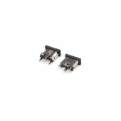 Vertical micro 5 pin usb female charging jack socket connector