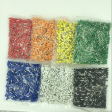 E6012 Cold-type pin terminal Red / Yellow / Blue / Green / Black / White / Orange / Gray / Brown 1000pcs/bag