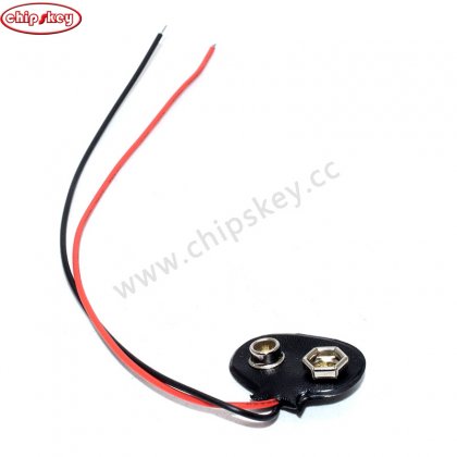 T type 9V Battery Button Connector 15CM Cable