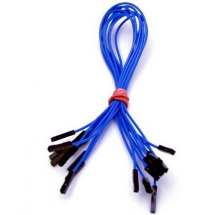 CAB_F-F 10pcs/set 30cm Female/Female Dupont Cable Blue For Breadboard