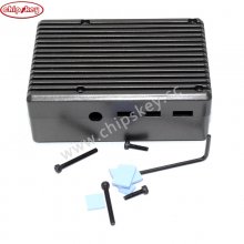 Grey Raspberry PI 4b heat sink, metal RPI4 shell raspberry pi4, motherboard aluminum alloy case