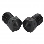 0.8mm V6 Nozzle Hardened Steel V6 Nozzles For High Temperature 3D Printing PEI PEEK Carbon Fiber Filament For Aero Hotend