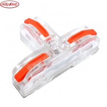 Orange/Transparent T-Type Wire Connector Quick Splitter Universal Wiring Cable LED Distribution Terminal Push-in Fast Power Electrical Conector