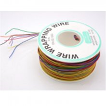 Colorful PCB Solder 0.25mm Tin Plated Copper Cord Dia Wire-wrapping Wire 305M 30AWG