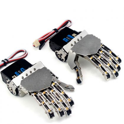 Left Robot hand-five fingers/Metal manipulator arm/Mini bionic hand/Humanoid robot arm/gripper/car accessories