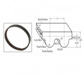 450-2GT-6 Bandwidth:6mm Pitch:2mm Length：450 Teeth QTY：225