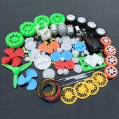 112pcs Plastic Gear Gearbox Electronics DIY Toy Car Boat RC Aircraft Robot Repair Assembly Kit School Scientific Child Gift
