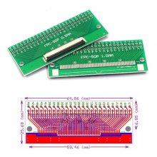 FFC / FPC soldered 0.5mm/1mm pitch connector adapter board 50P