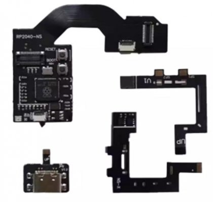 Raspberry Pi RP2040 NS Game console guide plate set