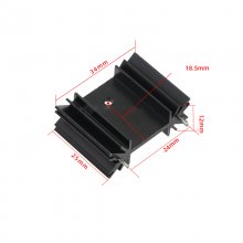 25*34*12mm Aluminum Heatsink Cooler Radiator Mos