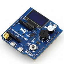 Accessory Shield for Arduino Development Prototype Expansion with Joystick Adjustable Potentiometer Buzzer Temperature Sensor XBee Interface