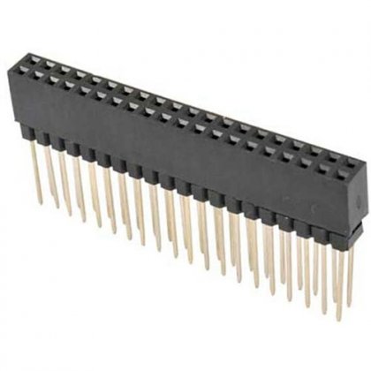 2*20p 2.54mm 12.2mm Header Pin Female