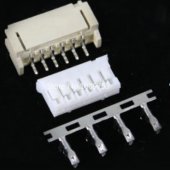 PH2.0 Connector 2.0mm Horizontal SMD Pin Header 6P ( Plug male + Female + Terminal ) Kit