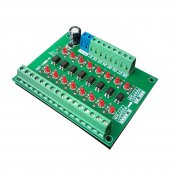 3.3V to 24V 8-way photoelectric isolation module / PLC signal High-level voltage conversion board/PNP output DST-1R8P-P