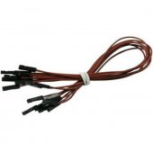 CAB_F-F 10pcs/set 10cm Female/Female Dupont Cable Brown For Breadboard