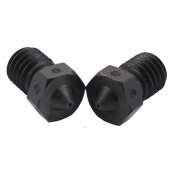 0.35mm V6 Nozzle Hardened Steel V6 Nozzles For High Temperature 3D Printing PEI PEEK Carbon Fiber Filament For Aero Hotend