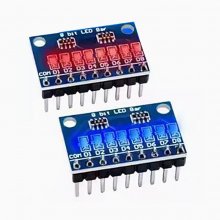 8-digit Blue co positive indicator light module