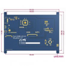 7inch HDMI LCD (C), 1024×600, IPS, supports various systems