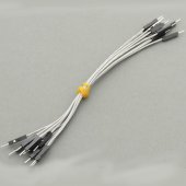 CAB_M-M 10pcs/set 25cm Male/Male Dupont Cable Grey For Breadboard