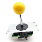 Yellow 5Pin 8way Long Stick Joystick with Multi Color Ball for Arcade Game Machine Pandora box console