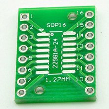 SOP16 SSOP16 TSSOP16 patch to dip DIP 0.65/1.27mm adapter plate Good