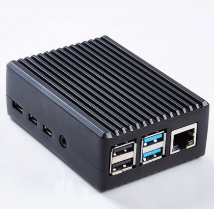 Black Raspberry PI 4b heat sink, metal RPI4 shell raspberry pi4, motherboard aluminum alloy case