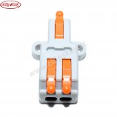 D1-2 Mini Quick Wire Conductor Connector Universal Compact Splicing Push-inTerminal Block 1 in multiple out with fixing Hole