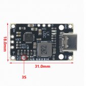 Type-C USB 3S BMS 15W 8.4V 12.6V 1.5A Lithium Battery Charging Boost Module With Balanced Support Fast Charge With Indicator