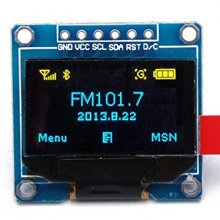 0.96 inch SPI Communication 12864 OLED Blue LCD Module6pin