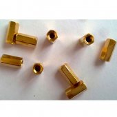 10MM Hexagon Brass Cylinder - Golden