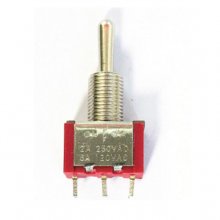 Red toggle switch MTS-103 3 feet 3 files opening 6MM ON-OFF-ON