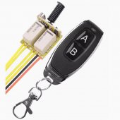 Tiny 2 CH Mini Relay Remote Control Switch Normally Open Close Wireless Switches Key Trigger Button Remote Switch 433 mhz